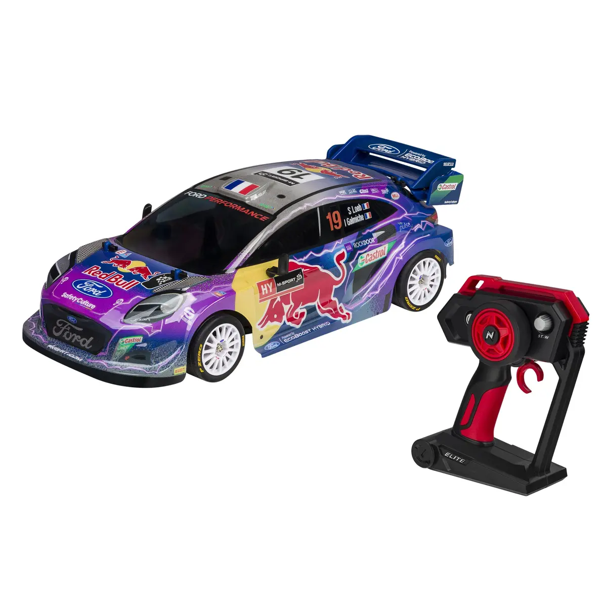Nikko Rc 1:14 Elite Race Car - M-Sport Ford Puma #19 Loeb - Red Bull Rally 1