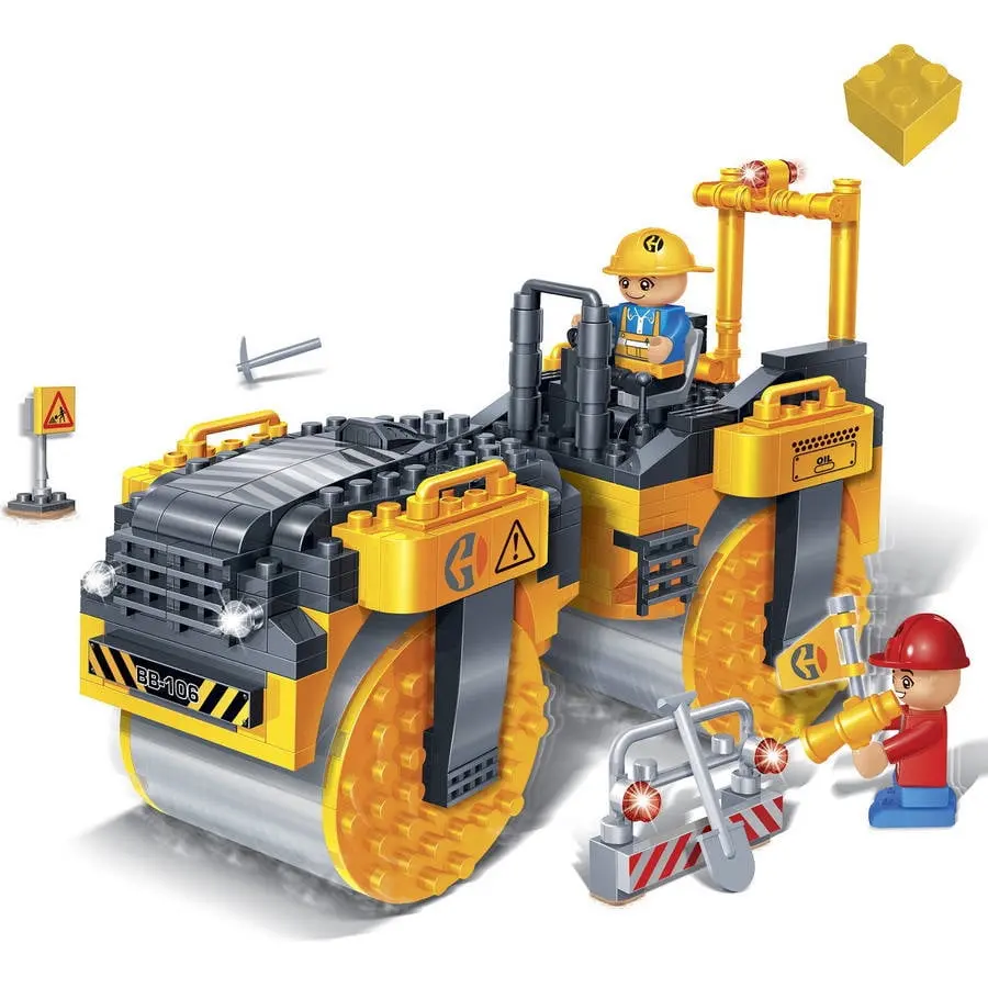 Banbao Steam Roller Construction Set With 262 Colorful Blocks 1