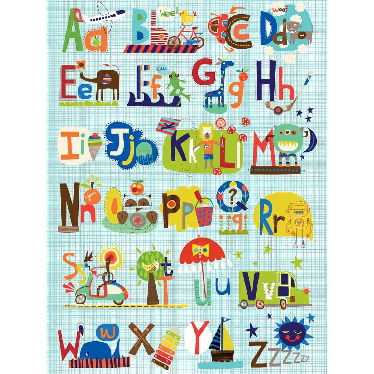 Oopsy Daisys Critters, Cars – Whimsical Canvas Art 1