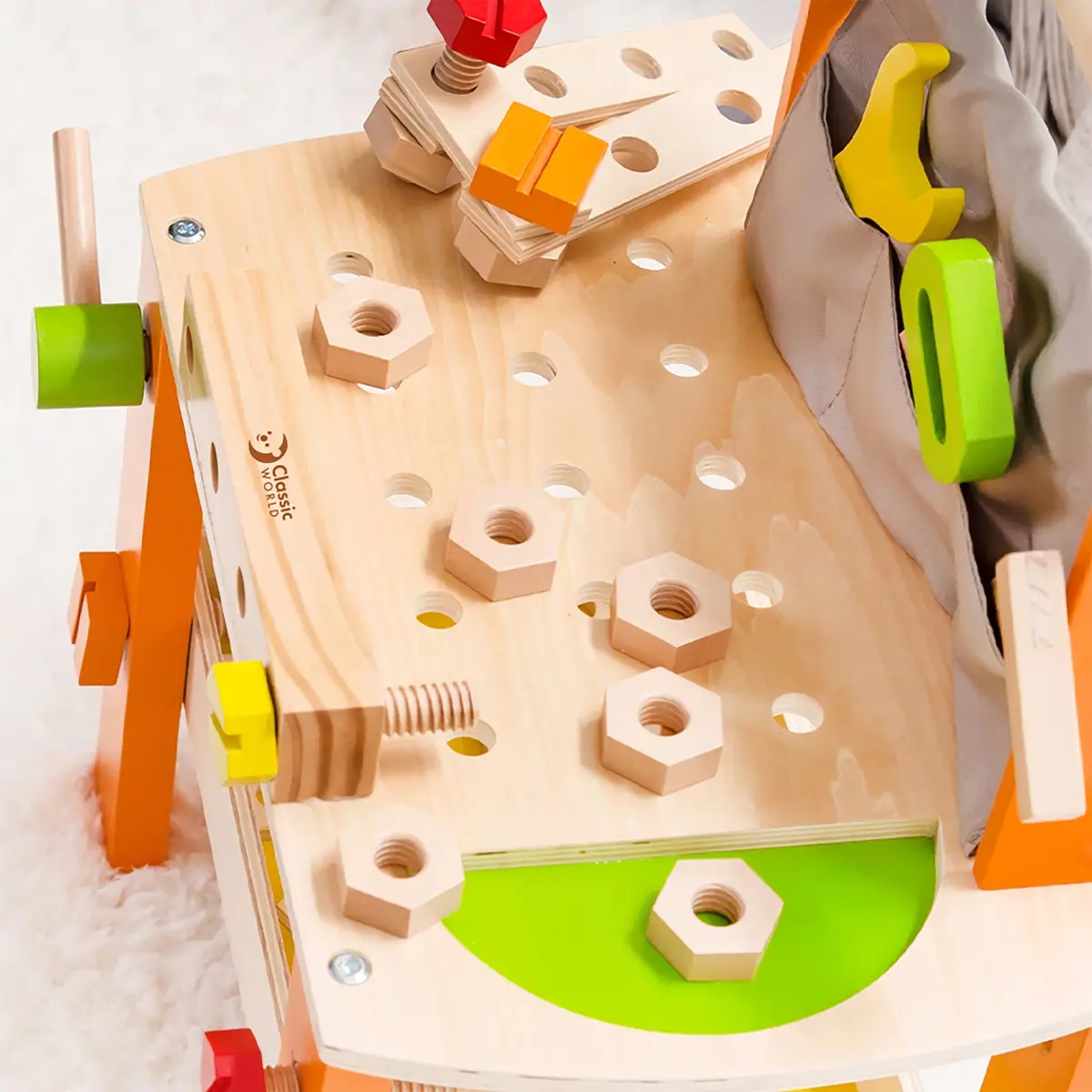Crafty Kids Play Tool Bench - Classic Wooden Set 1