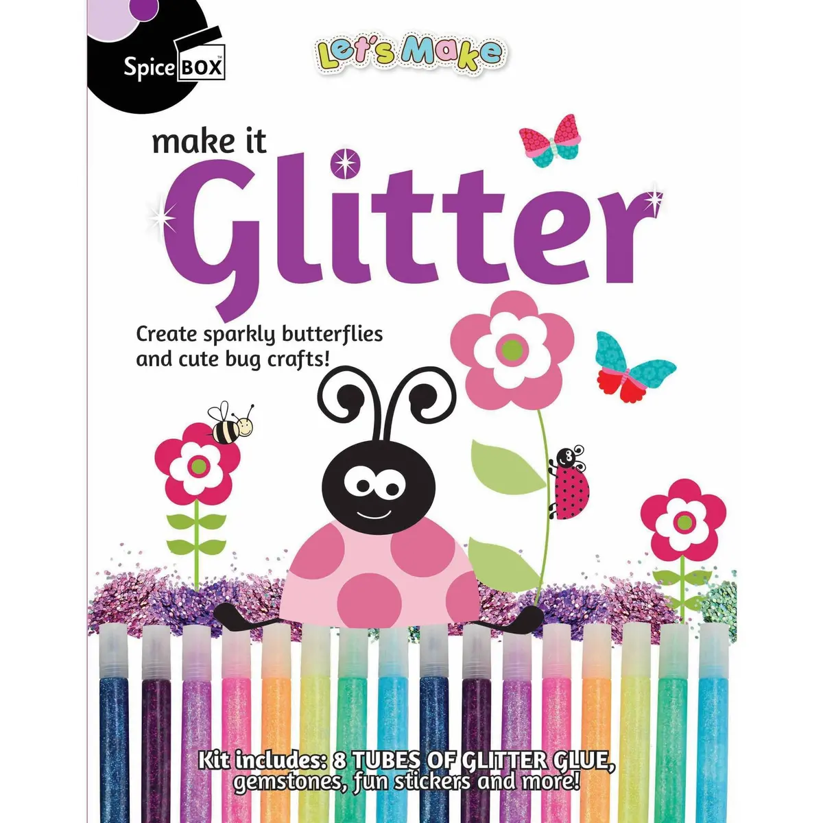 Spicebox Glitter Art Butterflies & Bugs Craft Kit 1