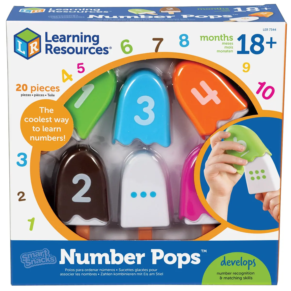 Learning Resources Smart Snacks Numberpops - Interactive Counting Ice Cream Toy 1