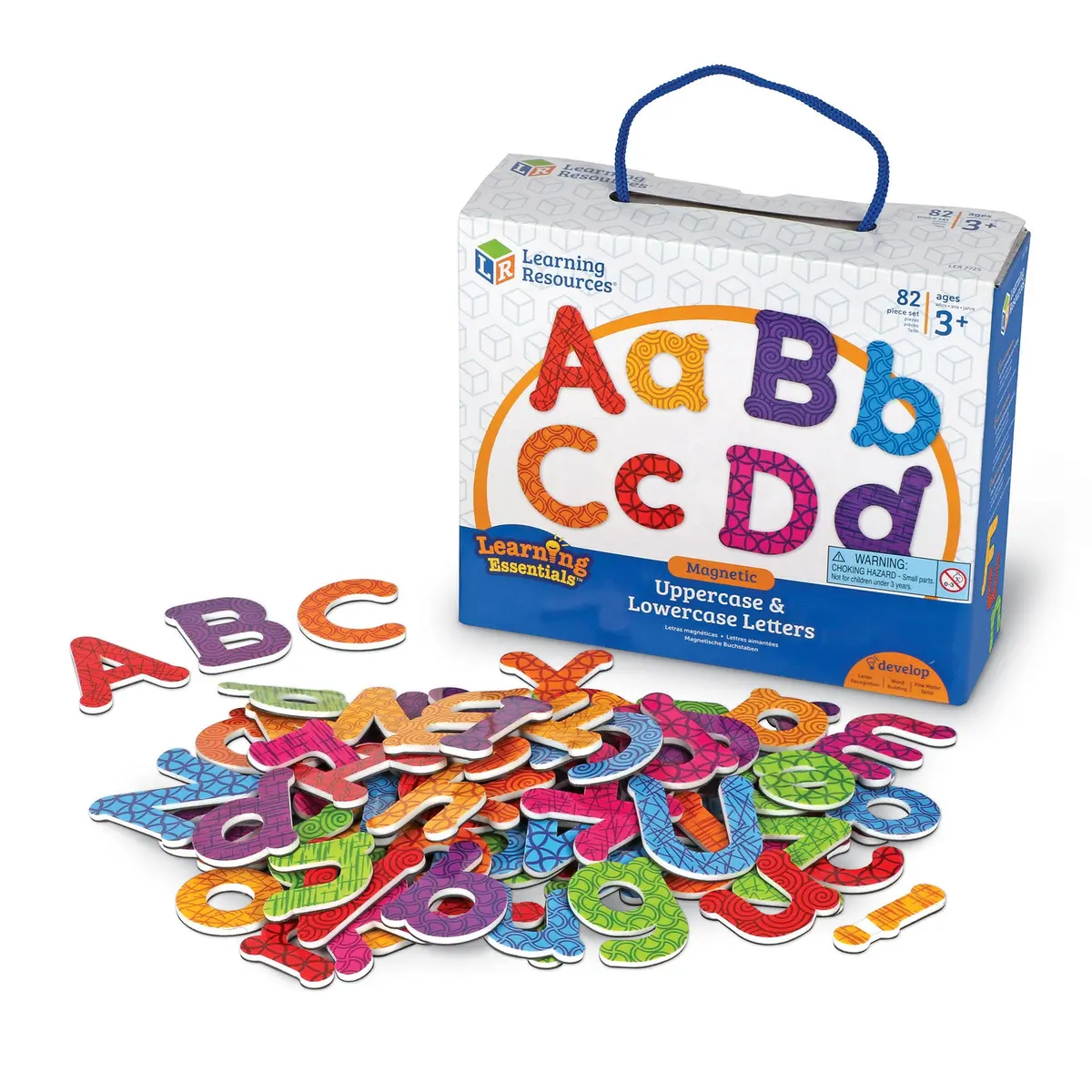 Learning Resources Magnetic Alphabet Set - Uppercase & Lowercase Letters - 82 Pieces 1
