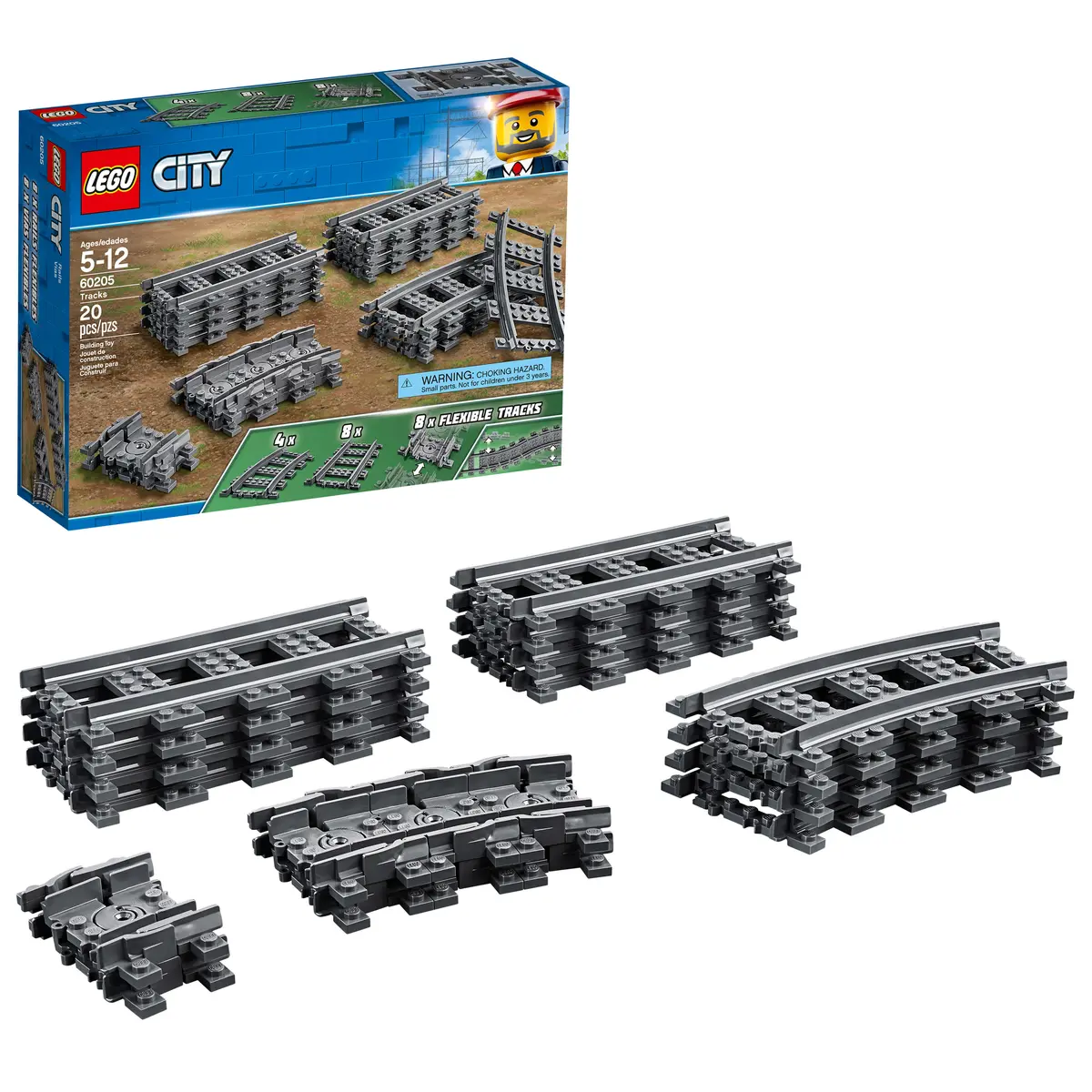 Lego City 60205 Train Track Expansion Set - 20 Pieces 1