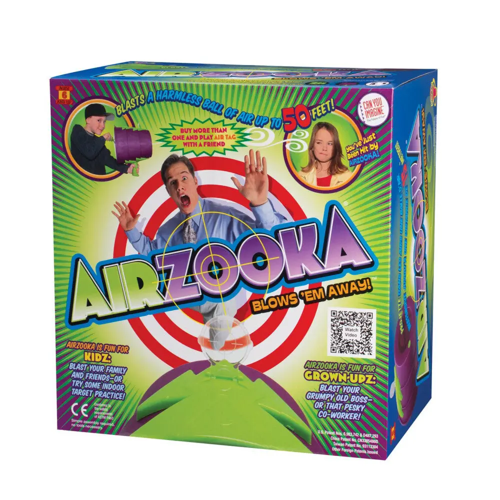 Can You Imagine Airzooka Air Shooter, Eco-Friendly Fun Blaster, Green 1