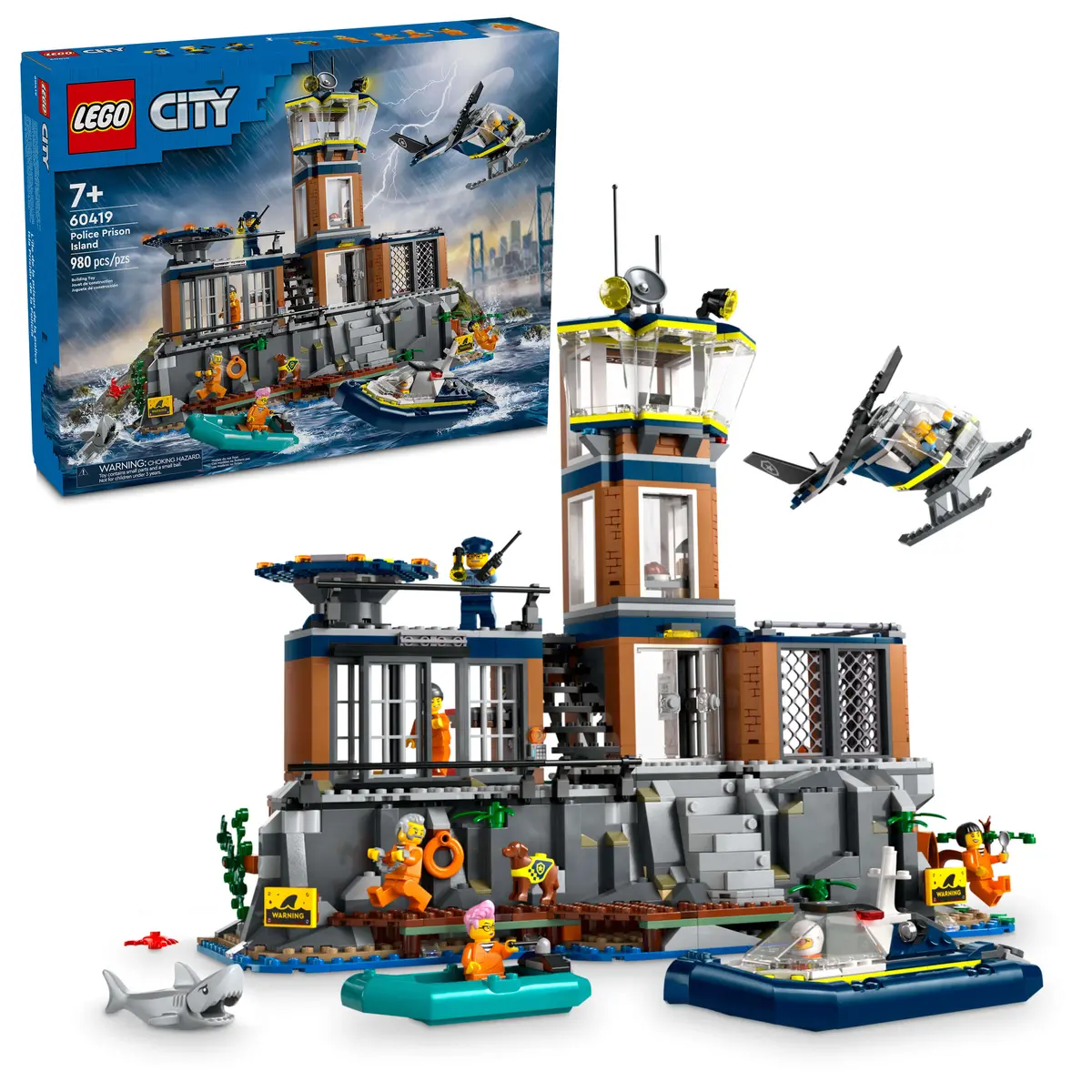 Lego City Police Prison Island 980-Piece Building Toy Set 60419 1