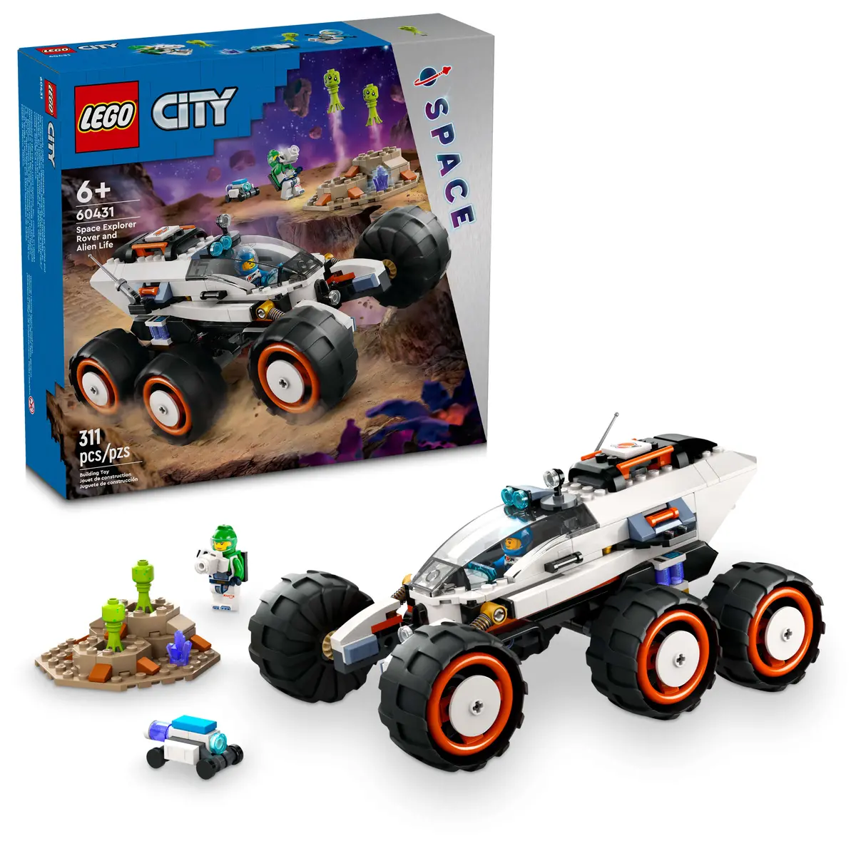 Lego City Space Explorer Rover And Alien Life 60431 1