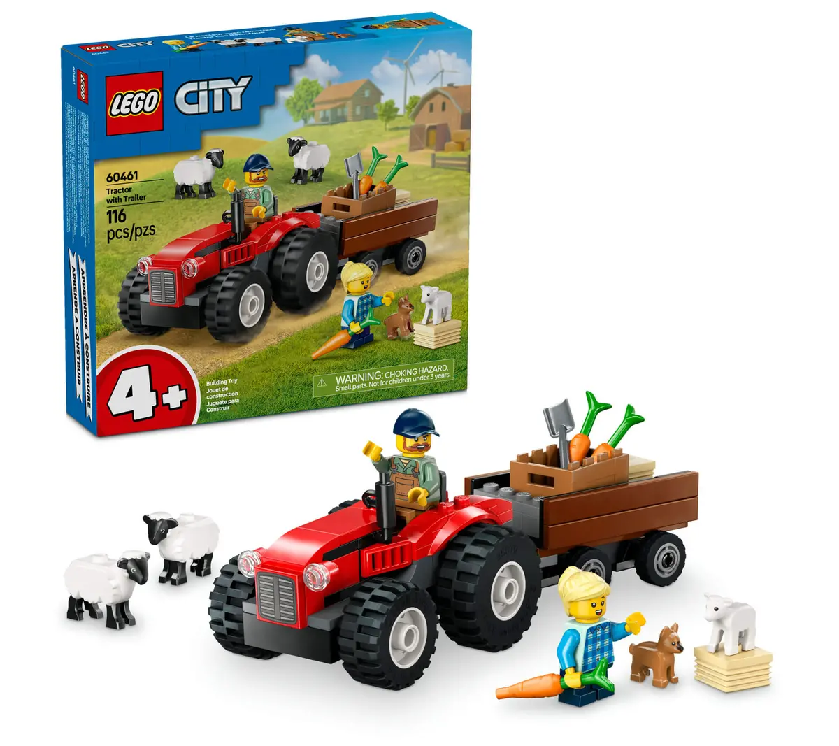 Lego® City Farm Adventure Tractor And Sheep Playset 60461 1
