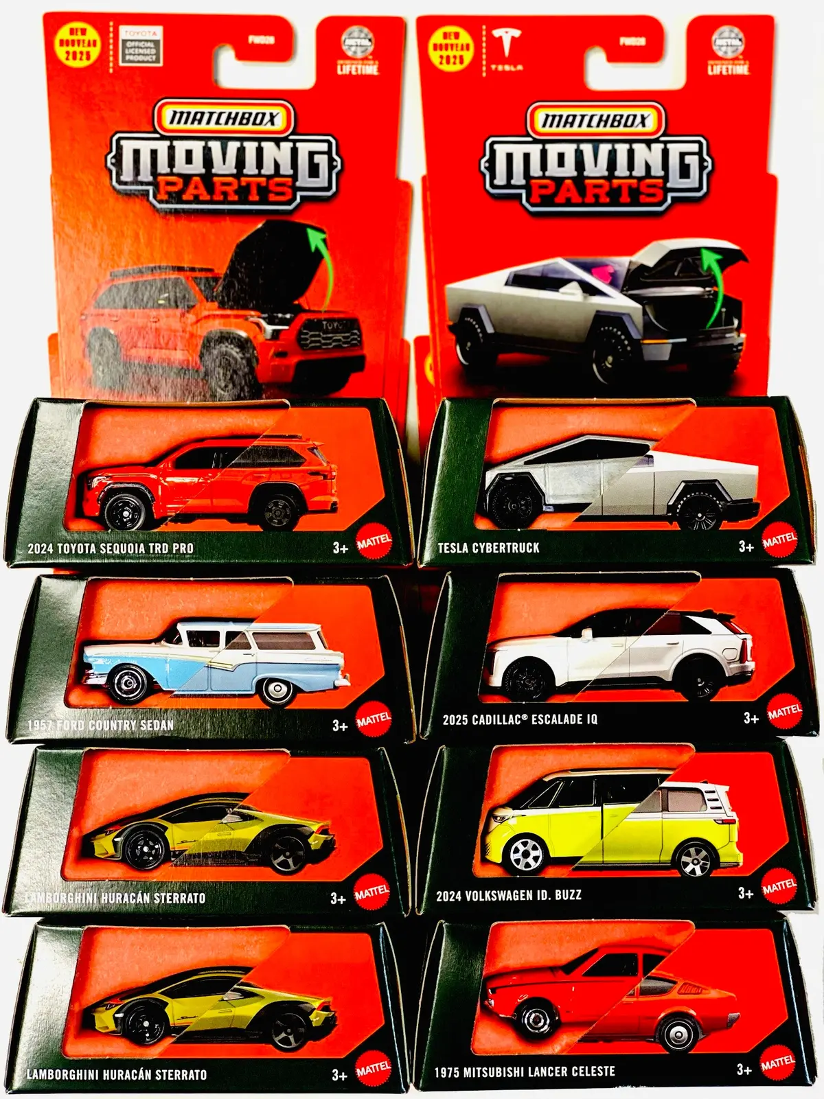 Matchbox 2025 Moving Parts Factory Sealed Case H (8 Cars) 1