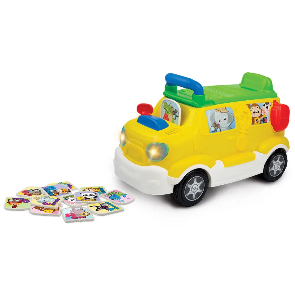 Brilliant Beginnings - Ride 'Em Tiger Safari - Foot To Floor Ride-On Activity Bus 1