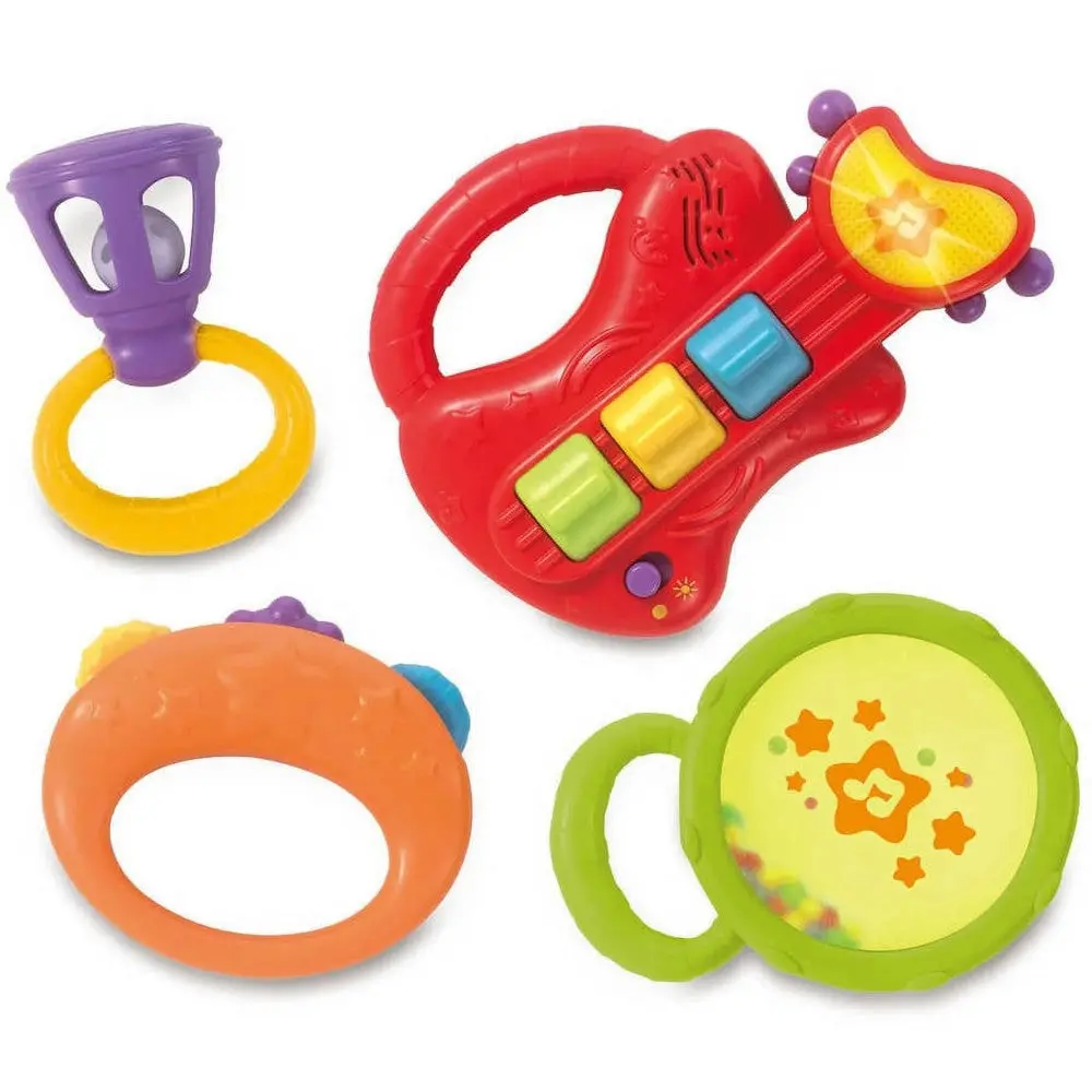 Little Virtuoso Mini Band 4-Piece Musical Toy Set With Light & Sound Guitar 1