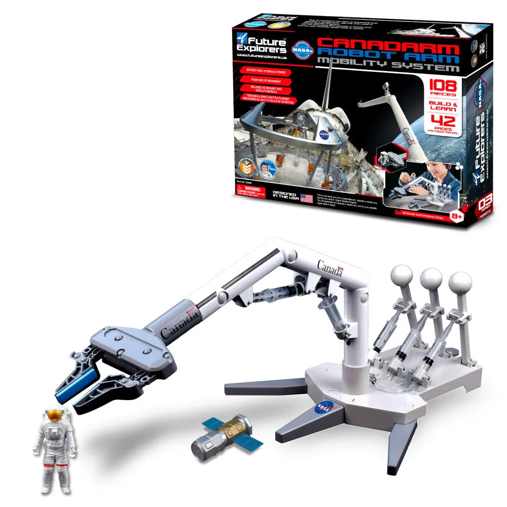 Nasa Future Explorers Canadarm Robot Arm Mobility Kit - 108Pc Stem Toy For Ages 8+ 1