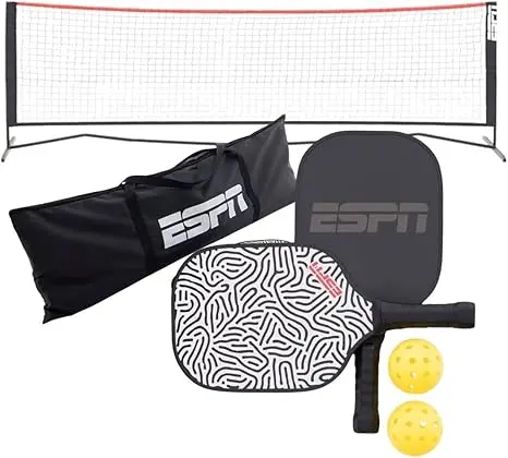 Espn Ultimate Pickleball Fun Set With Portable Net 1