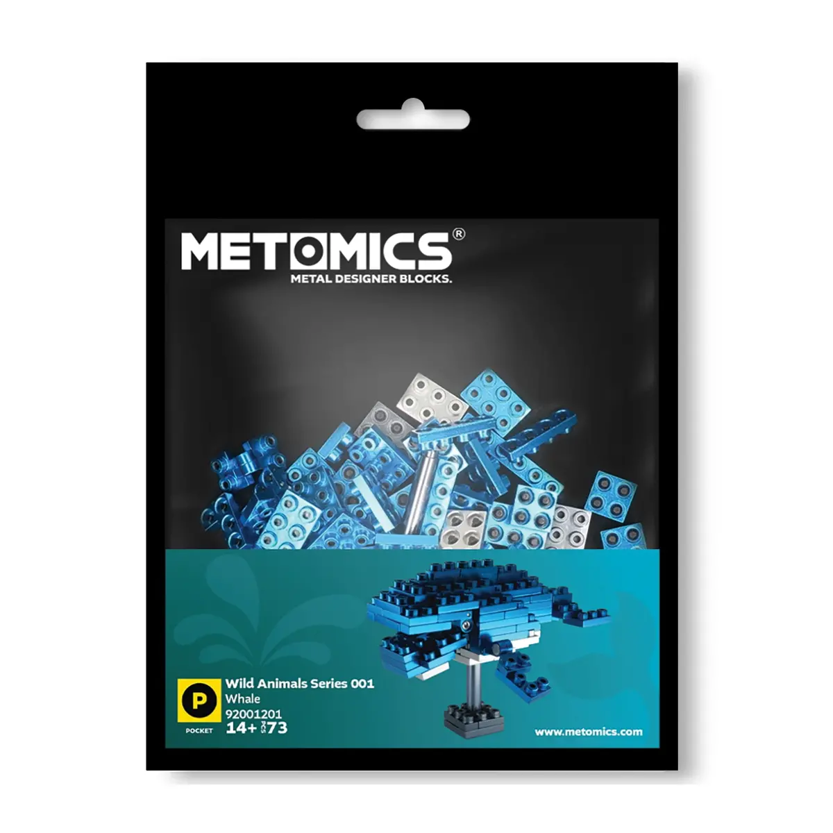 Metomics Pocket Wild Animal Series - Azure Blue Whale Model 1