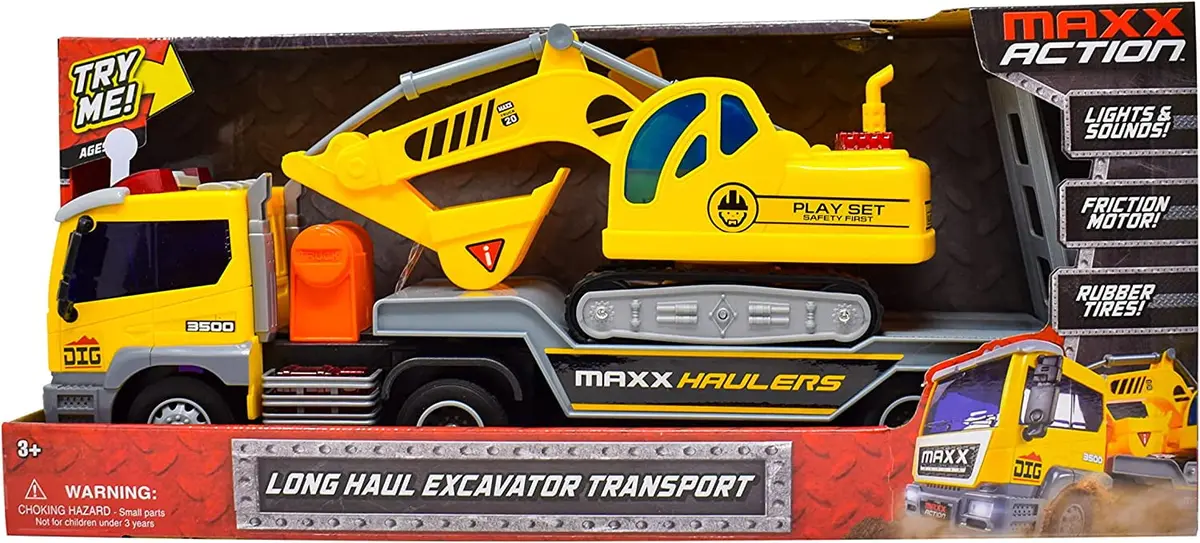 Maxx Action Hauler With Friction-Powered Excavator Transport 1