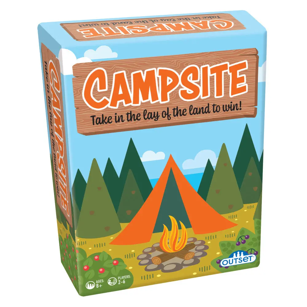 Campsite Family Strategy Tile Laying Board Game 1