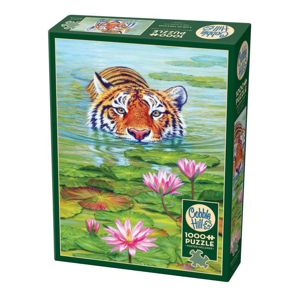 Cobble Hill Land Of The Lotus 1000-Piece Jigsaw Puzzle - Eco-Friendly 1