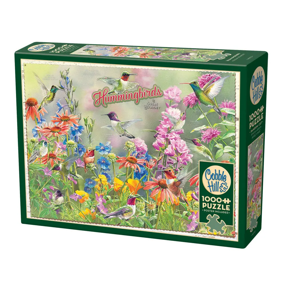 Cobble Hill 1000 Piece Hummingbirds Puzzle With Reference Poster 1