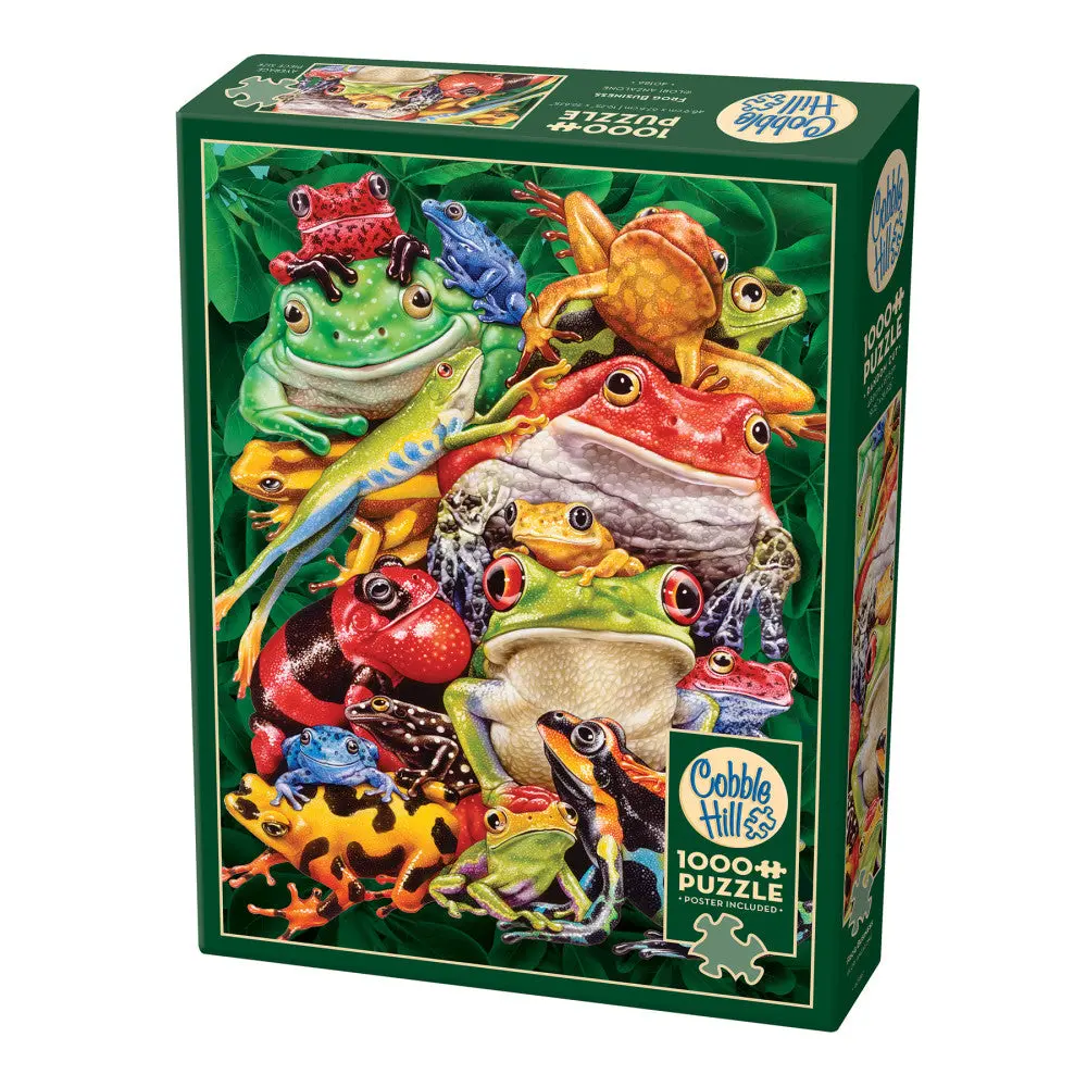 Cobble Hill Frog Business 1000-Piece Jigsaw Puzzle - Eco-Friendly Materials 1