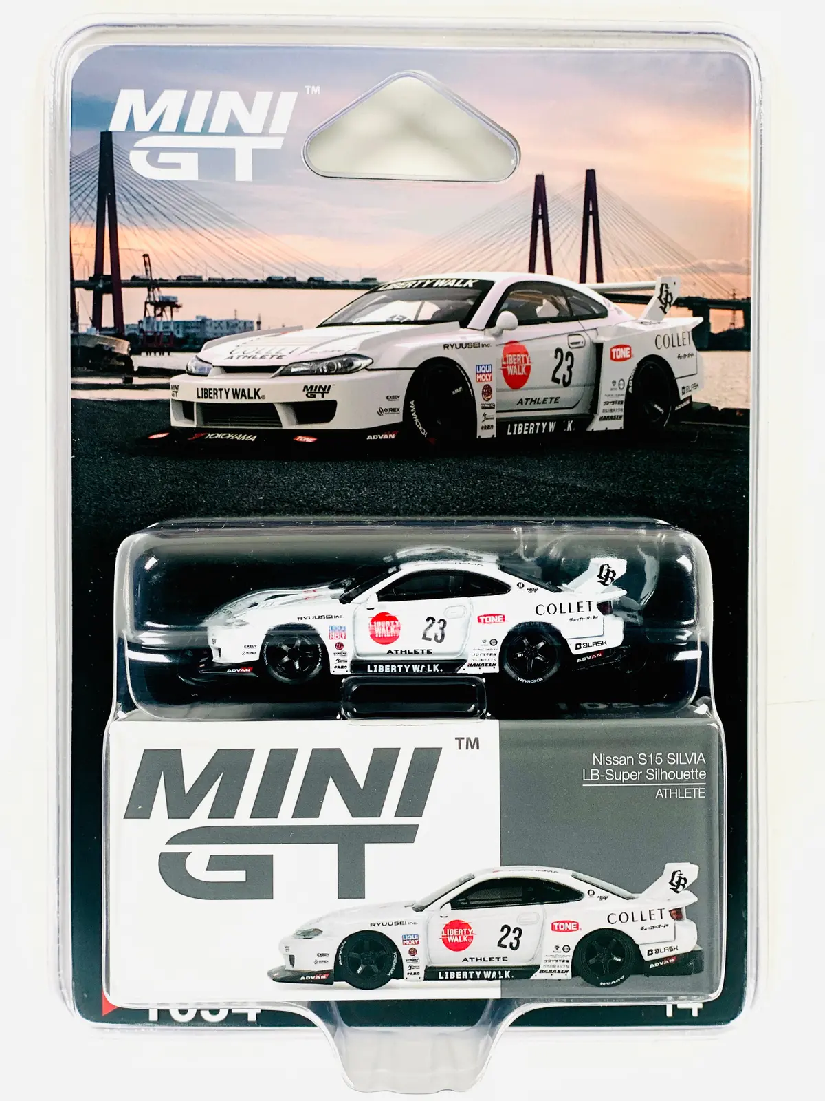 Mini Gt Nissan Lb-Super Silhouette S15 Silvia Athlete White #1054 1