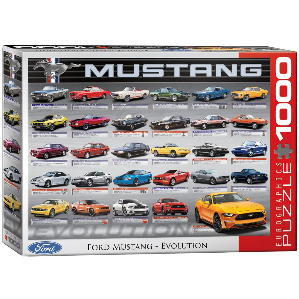 Eurographics Ford Mustang Evolution 50Th Anniversary 1000-Piece Puzzle 1