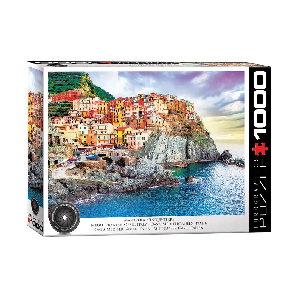 Eurographics Manarola, Cinque-Terre Mediterranean Oasis Jigsaw Puzzle - 1000 Pc 1