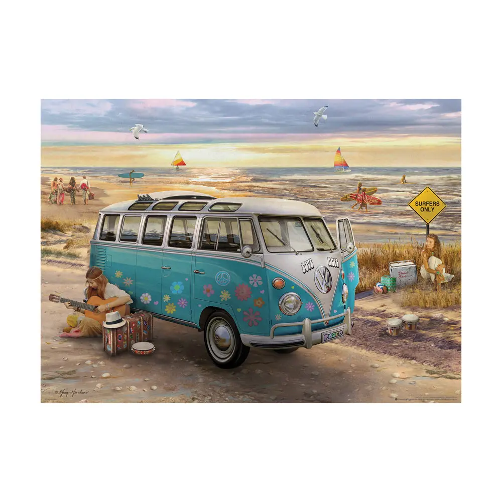 Eurographics American Classics Love & Hope Vw Bus Jigsaw Puzzle - 1000 Pc 1