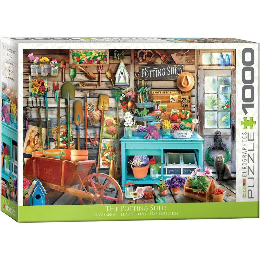 Eurographics The Potting Shed Spring Garden Puzzle - 1000 Pc 1