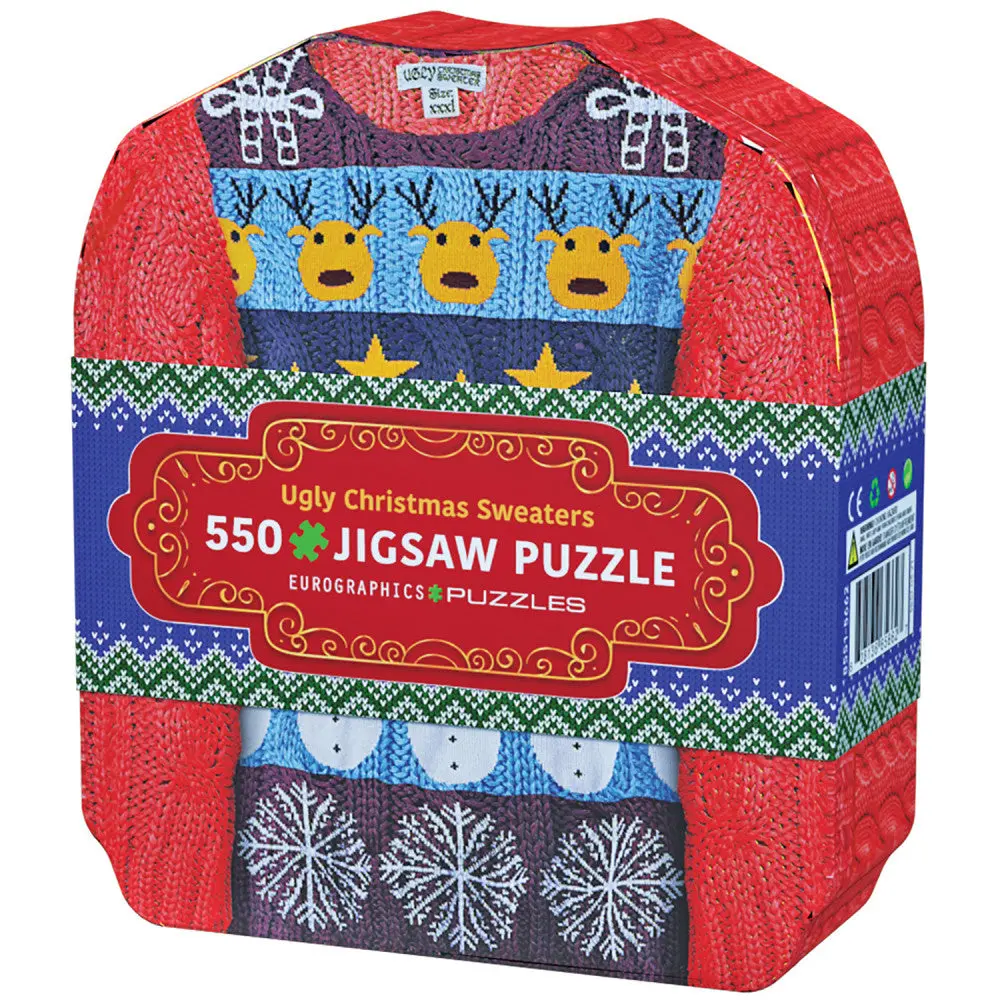 Eurographics Ugly Christmas Sweaters Tin Jigsaw Puzzle - 550 Pc 1