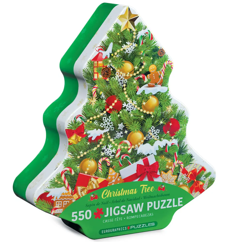 Eurographics Christmas Tree 550-Piece Jigsaw Puzzle In Collectible Tin 1
