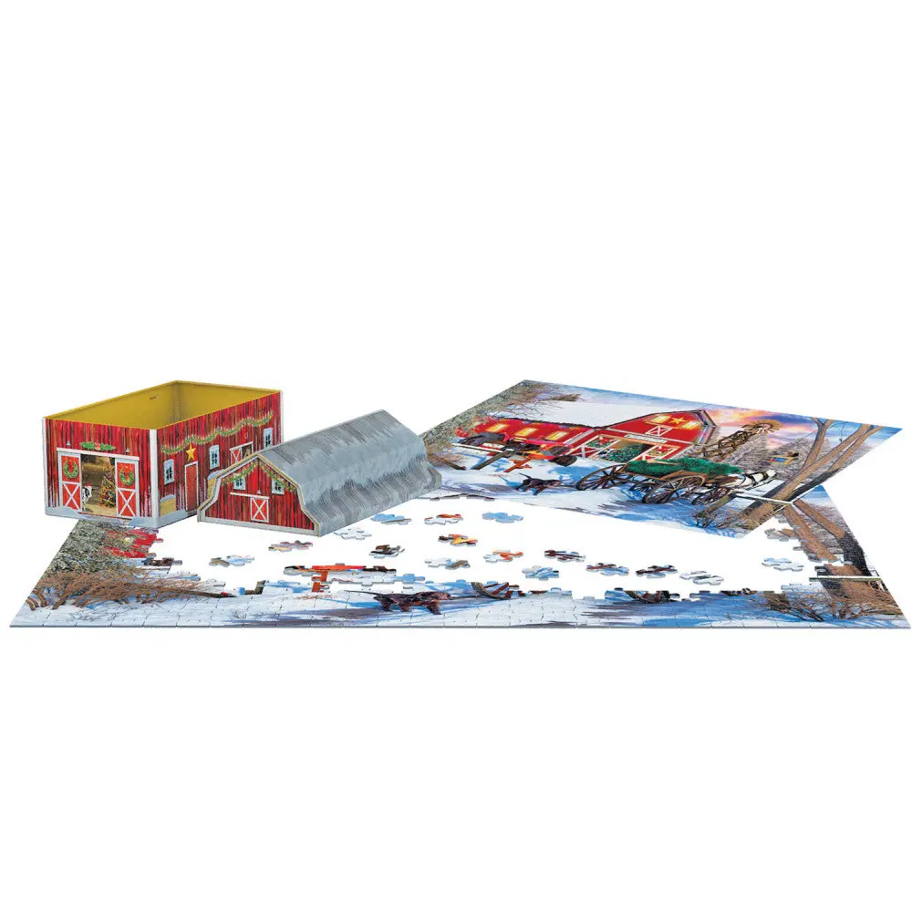 Eurographics Holiday Barn Collectible Tin Jigsaw Puzzle - 550 Pc. 2