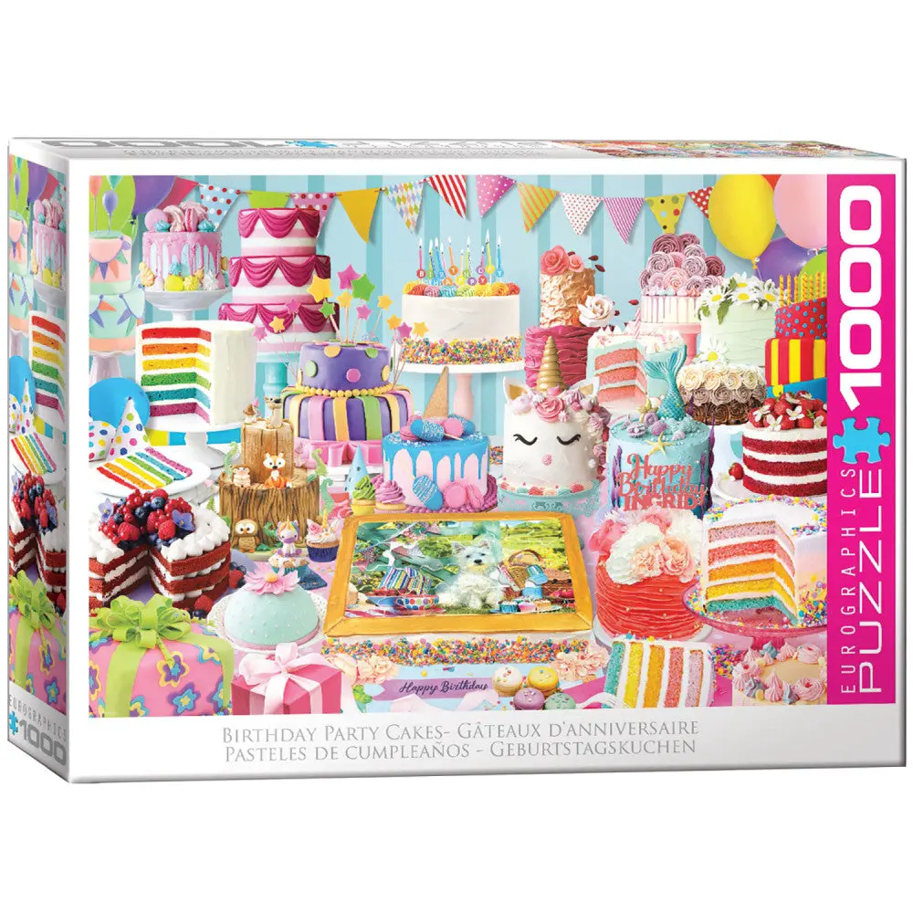 Eurographics Birthday Cake Party Jigsaw Puzzle - 1000 Pc 1