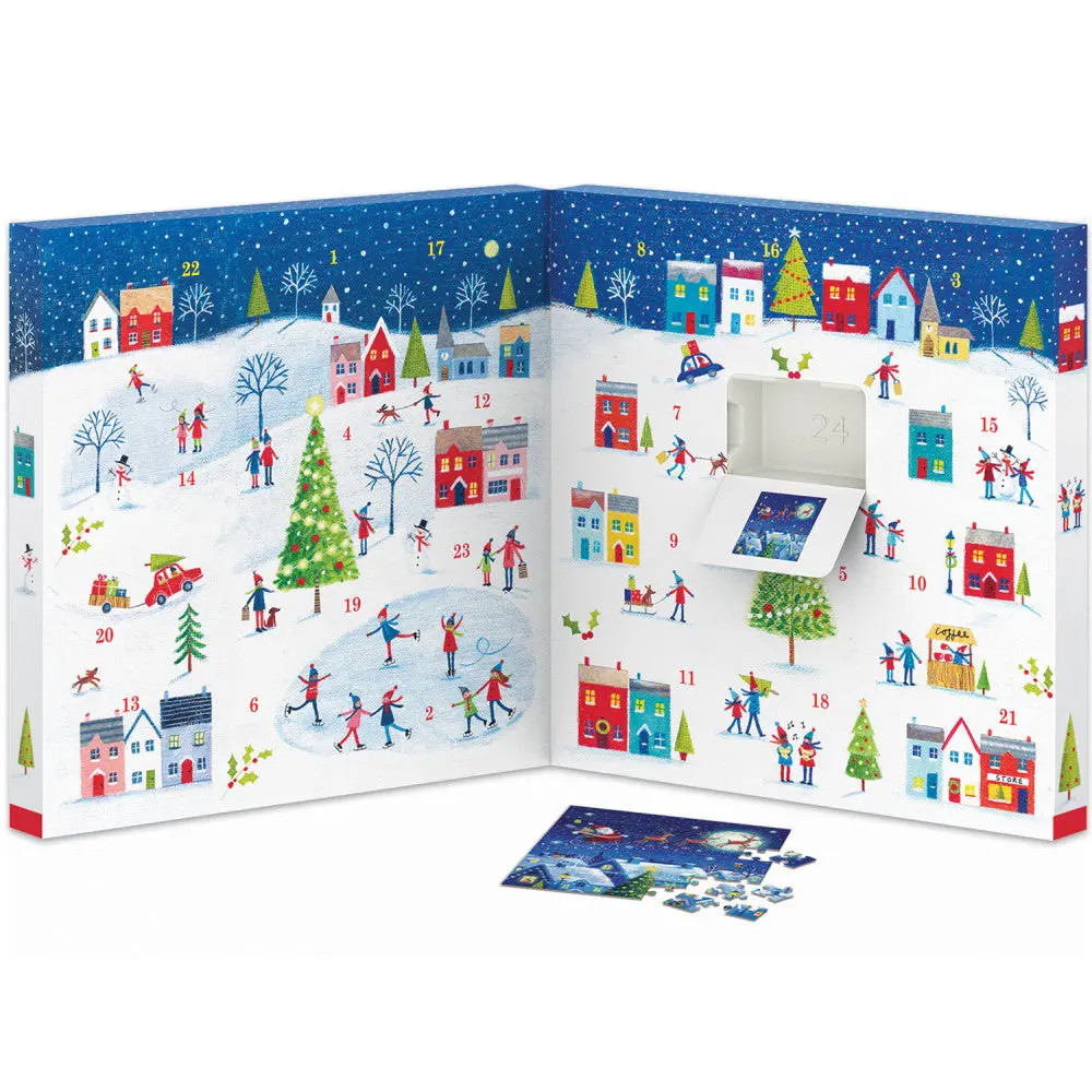 Eurographics Christmas Town 24-Pack Puzzle Advent Calendar - 1200 Pc 2
