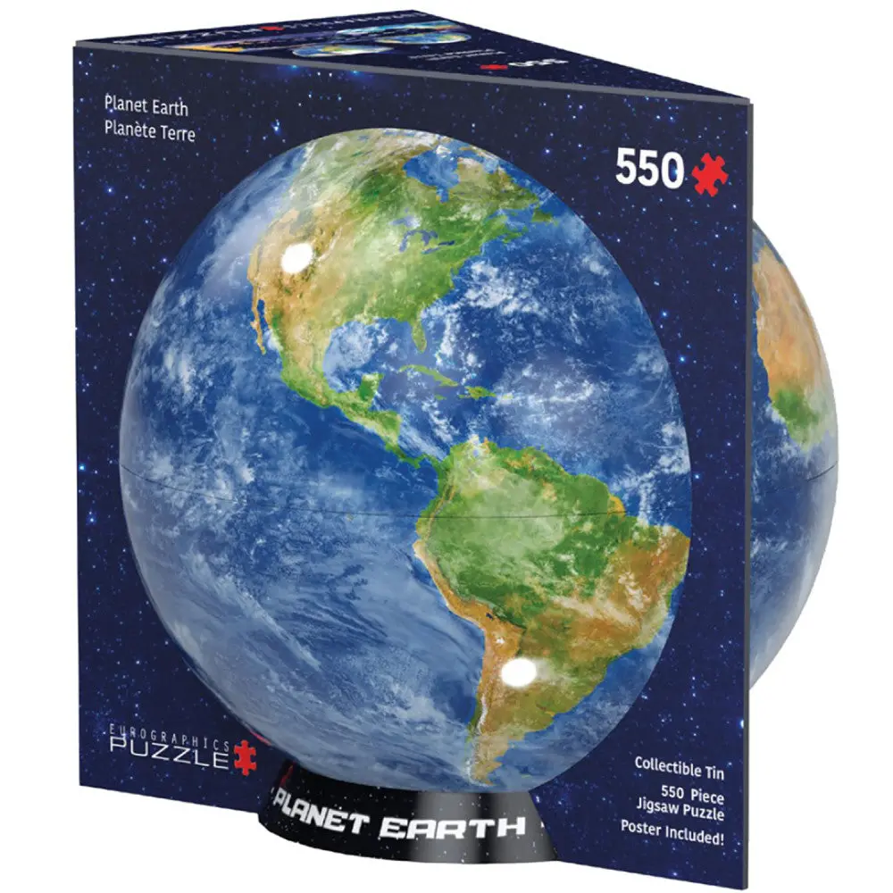 Eurographics Solar System Adventure Jigsaw Puzzle In Globe Tin - 550 Pc 1