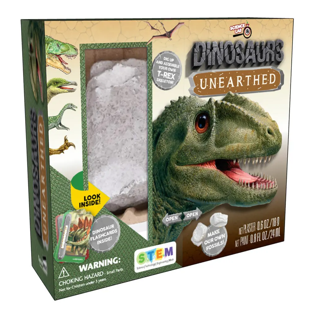 Spicebox Science Lab: Dinosaurs Unearthed Kit - Prehistoric Discovery Set 1