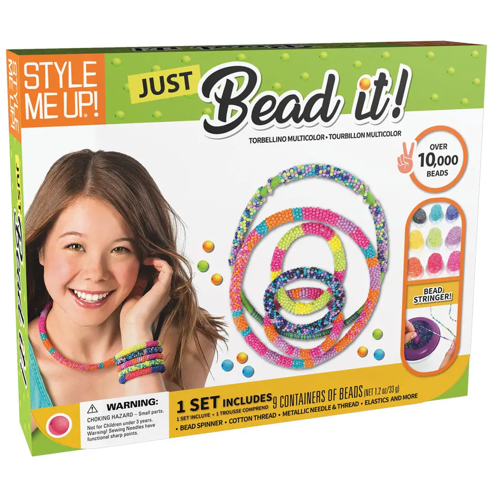 Style Me Up Just Bead It Deluxe Diy Jewelry Making Kit For Kids 1