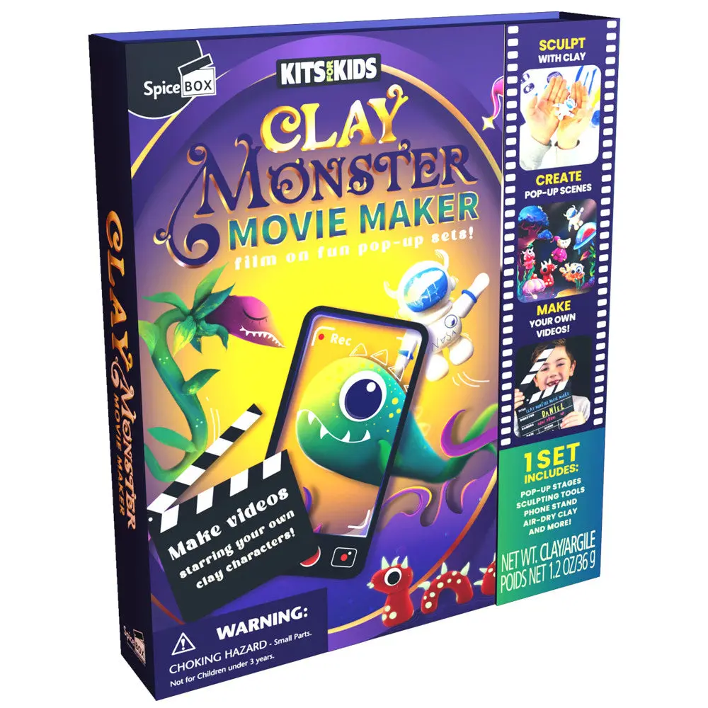 Clay Monster Movie Magic Set - Diy Filmmaking Kit, Ages 8+ 1