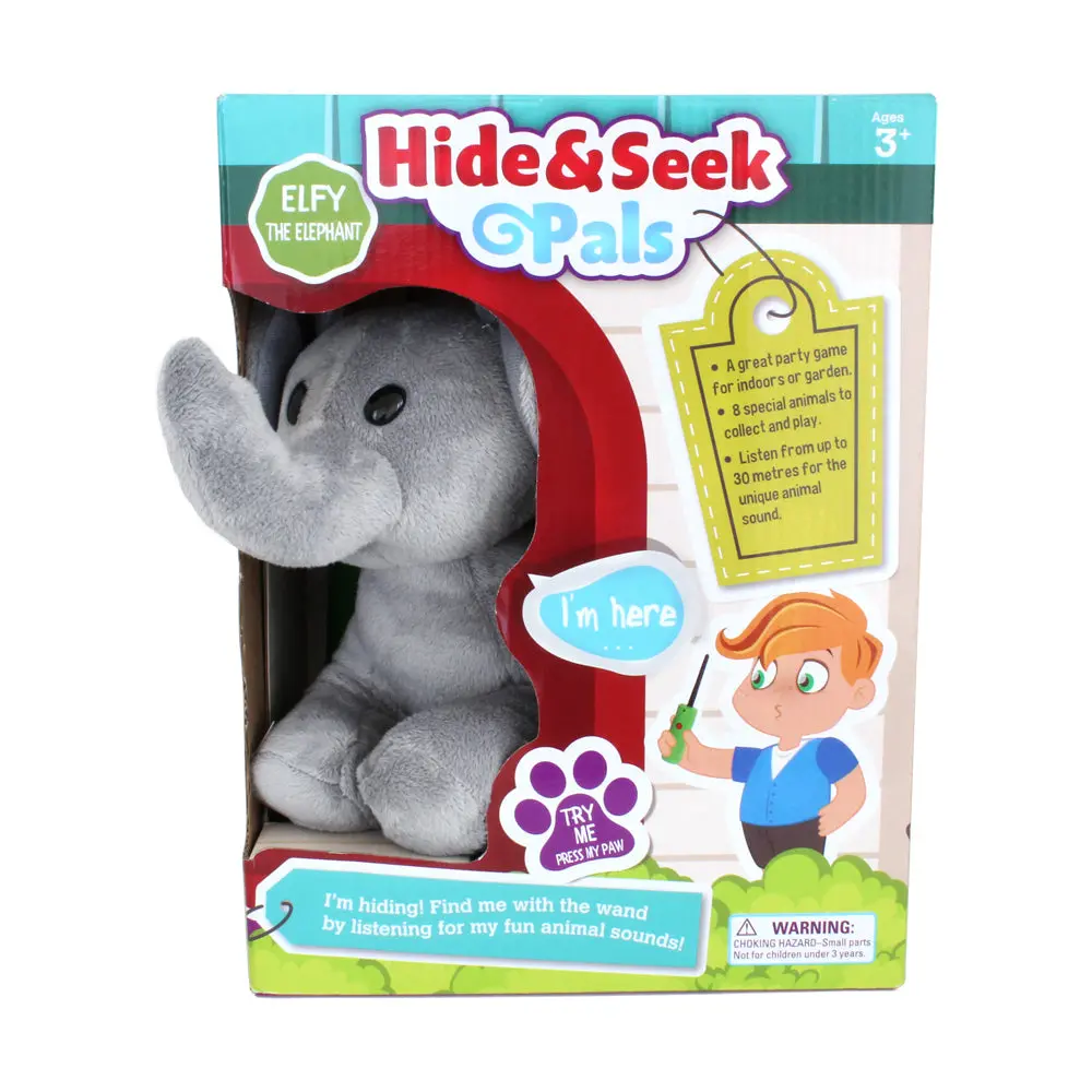R&R Games Hide & Seek Pals - Elfy The Elephant Interactive Toy 1