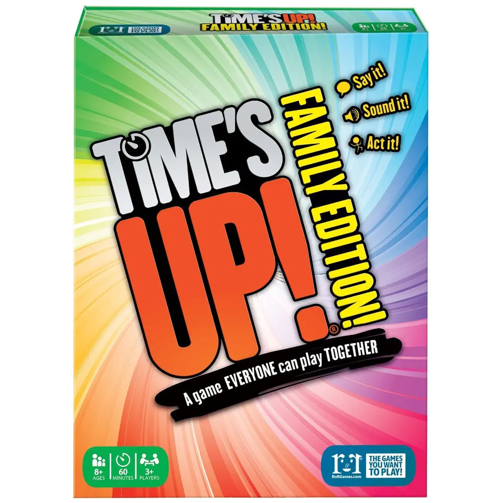 Time's Up! Family Edition - Interactive Word Guessing Card Game, Ages 8+ 1
