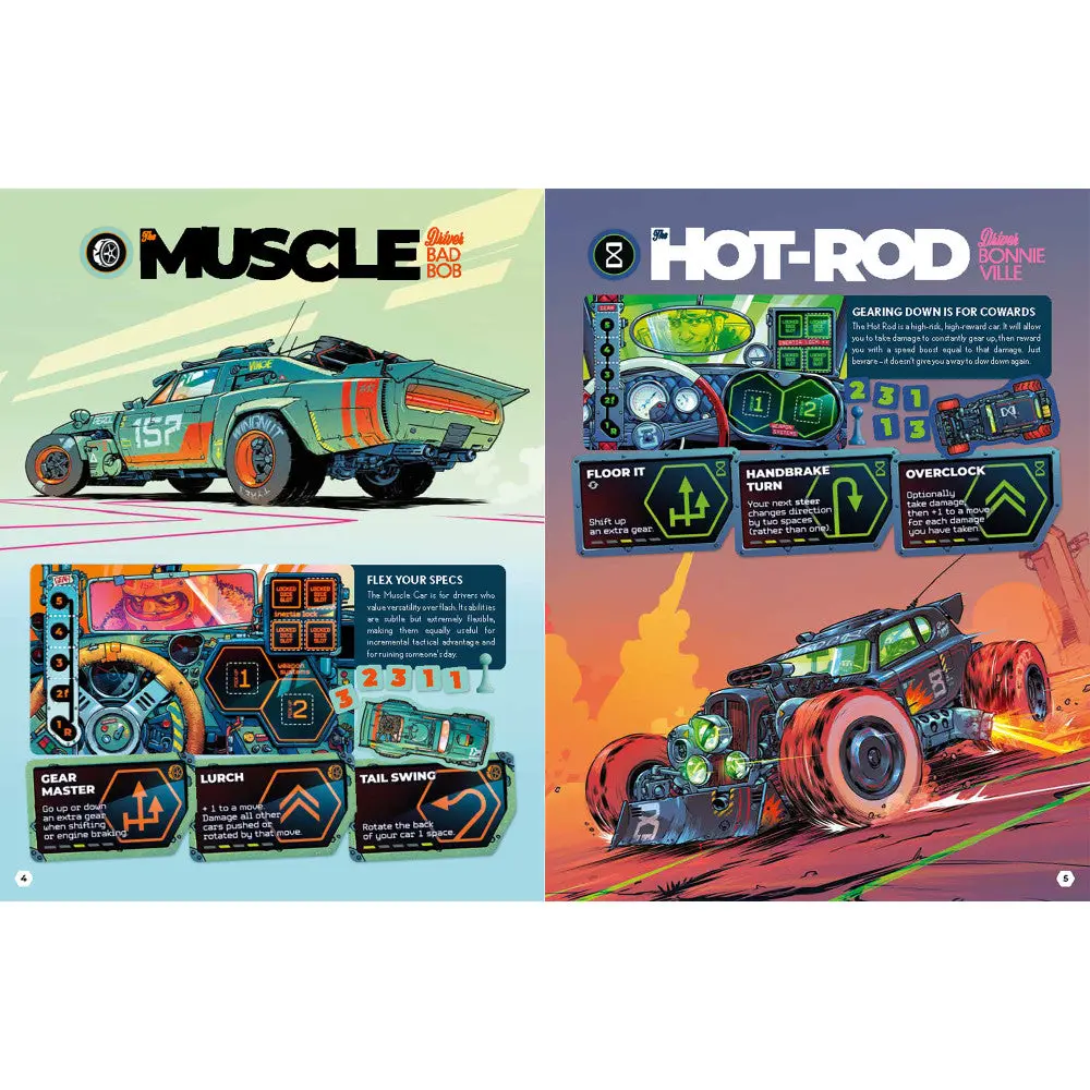 Rebellion Unplugged: Joyride - Car Combat Thrills Board Game 1