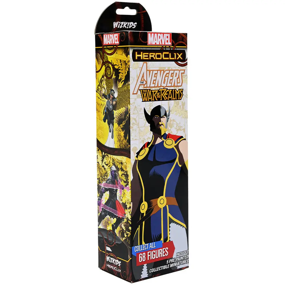 Marvel Heroclix: Avengers War Of The Realms 5-Figure Booster Pack 1