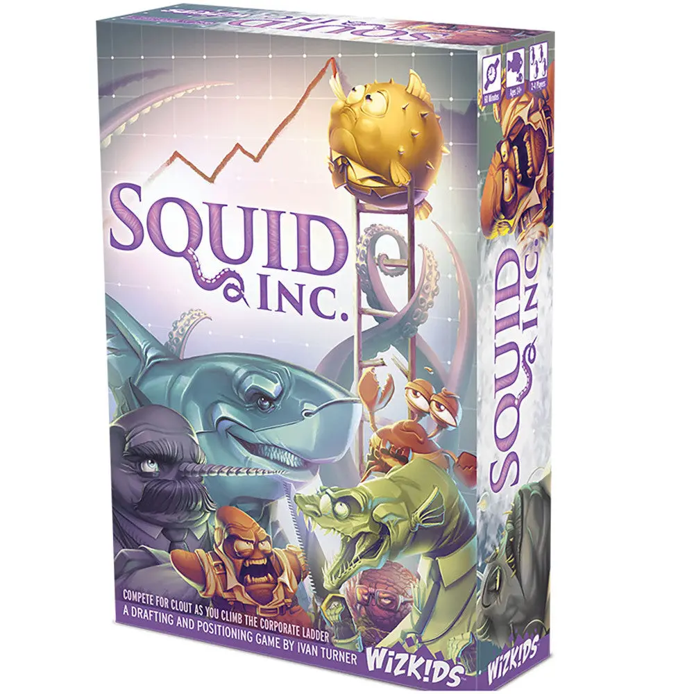 Wizkids Squid Inc. Corporate Ladder Strategy Board Game 1