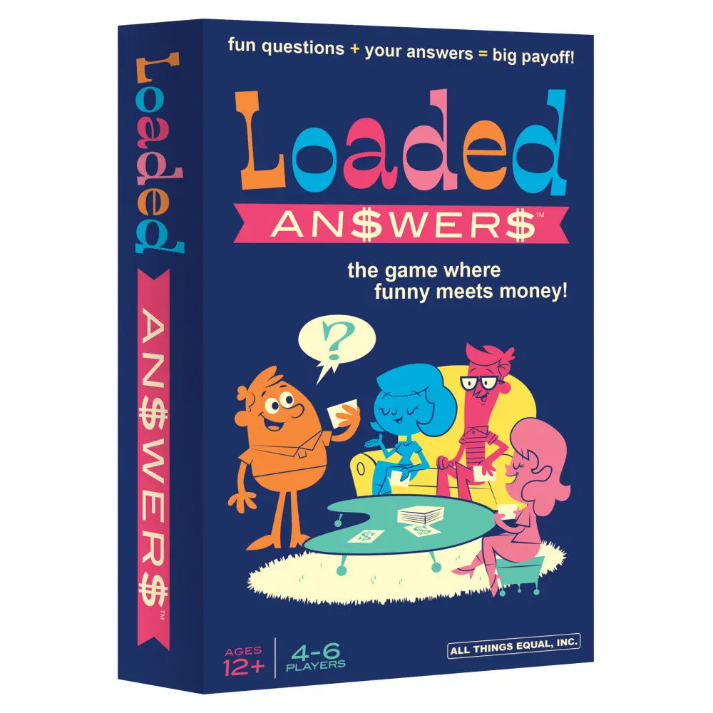 Loaded Answers Party Game - Creative Question And Answer Board Game 1