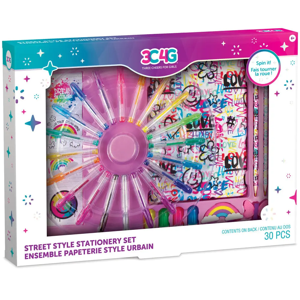 Three Cheers For Girls Graffiti Street Style Jumbo Stationery Set 1