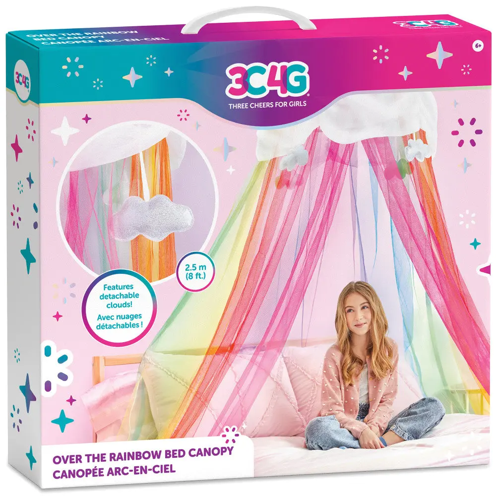 Three Cheers For Girls Rainbow Dreams Bed Canopy 1