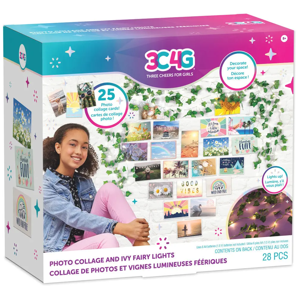 3C4g Ultimate Bedroom Makeover Photo Collage & Ivy Fairy Lights Kit 1