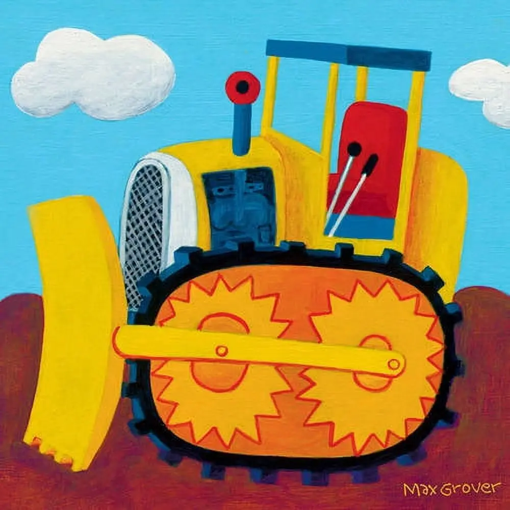 Oopsy Daisys Colorful Bulldozer Canvas Art 1