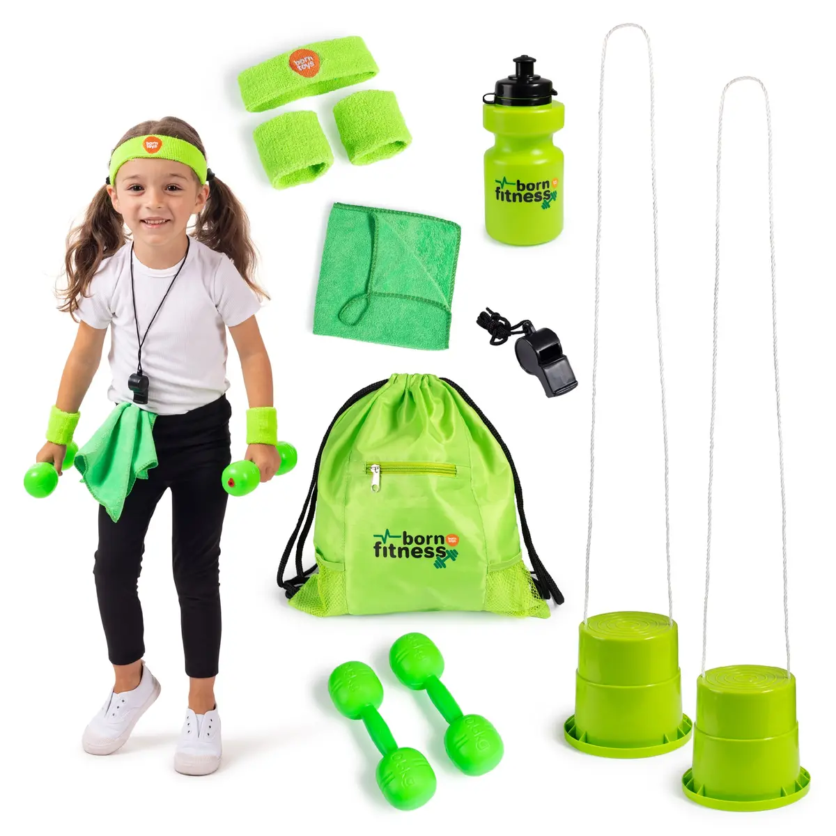 Bintiva My First Fitness Set For Toddlers - Indoor/Outdoor Gym Kit 1