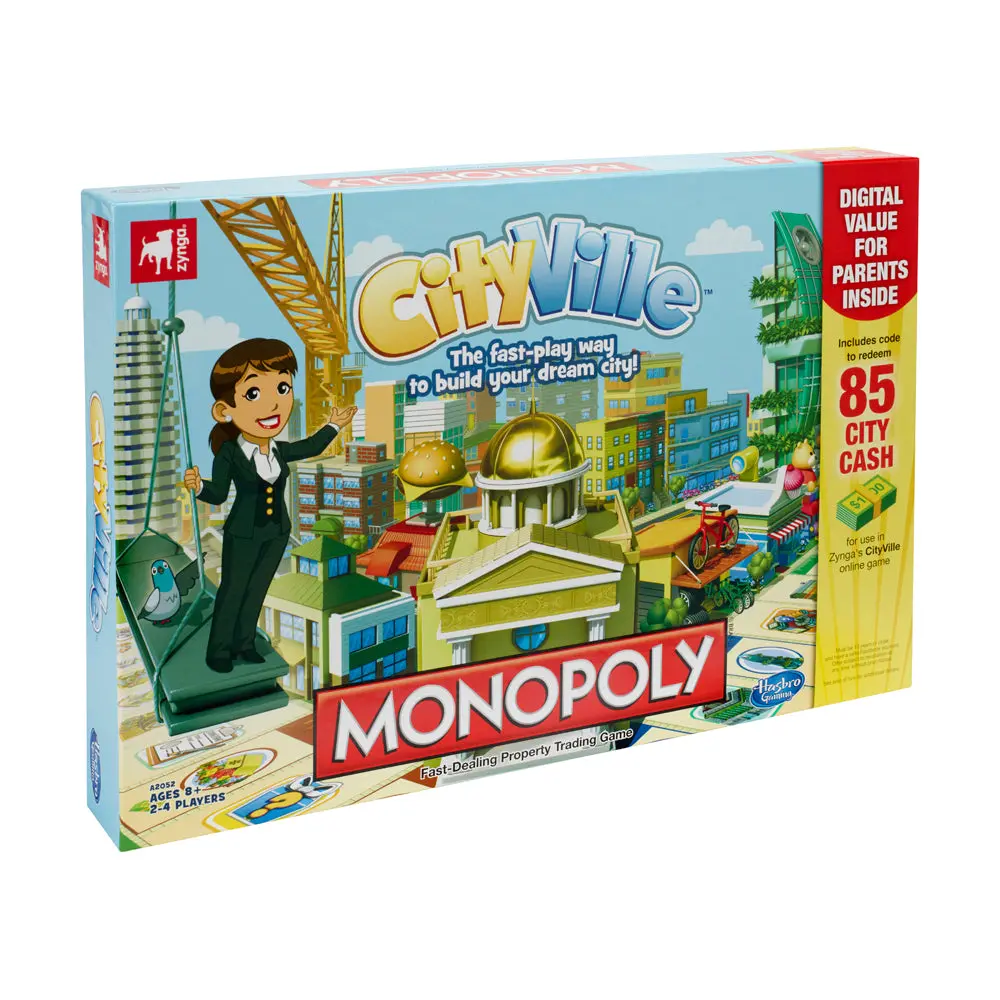 Cityville Monopoly Urban Development Board Game By Hasbro 1