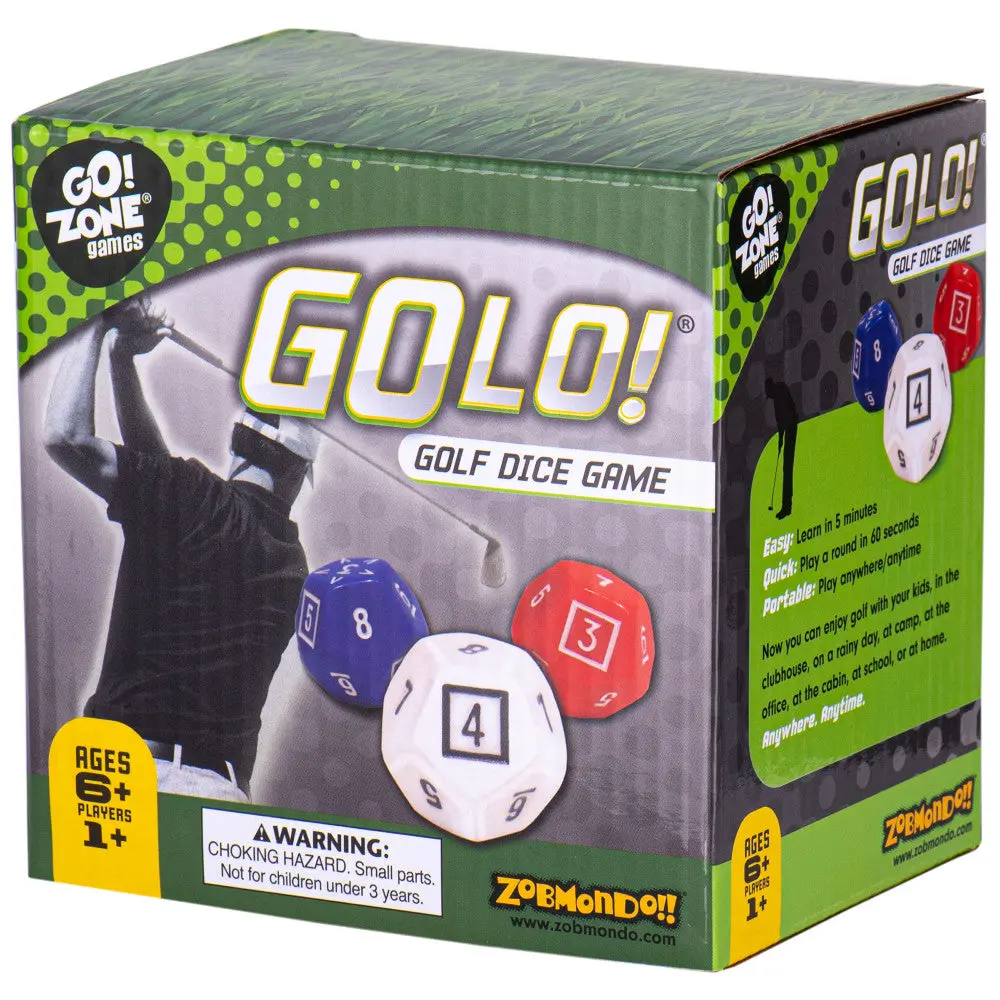 Golo Golf Dice Game By Zobmondo!! Portable Family Strategy Game 1